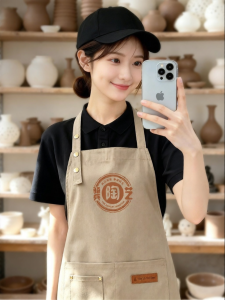 Waterproof Work Apron for Chefs and Beverage Professionals Neck-hanging