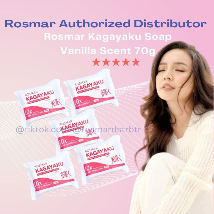 5 ₱150 Rosmar Kagayaku Bleaching Whipped Soap Vanilla Scent