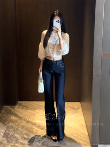 High Waist Loose Womens Denim Jeans Durable Comfortable Skin-Friendly Breathable Cool Feeling Casual Long Pants