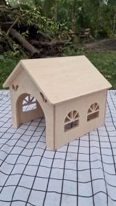 บ้านกระต่าย บ้านไม้สำหรับสัตว์เลี้ยง ขนาดใหญ่เหมาะกับกระต่าย HL และ ND แกสบี้ ชินชิล่า แพรี่ด็อก สำหรับสัตว์เลี้ยง บ้านไม้สำหรับการค้า