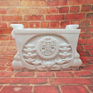 Lotus-Shaped Stone Sculpture Incense Burner Buddhist Altar Supplies Graveyard Sacrifices Temple Offerings Gold Sand Gifts