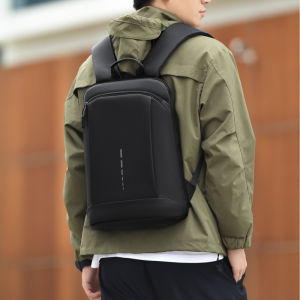 New Mens Double Shoulder Backpack Casual Lightweight Business Computer Bag Artisan Dream Brand Polyester Lining Waterproof