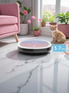 KLINSMANN | Thin Automatic Home Vacuum Sweeping Mopping Robot 3 in 1