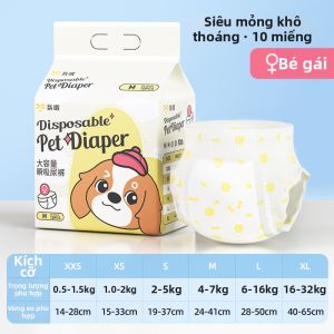 7o | Quần Lót Dùng Một Lần Cho Chó cái Trong Kì Kinh Nguyệt