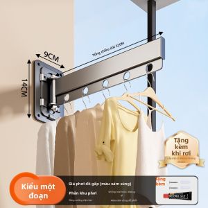 Giá Treo Quần Áo Thu Nhỏ Không Cần Đục Lỗ