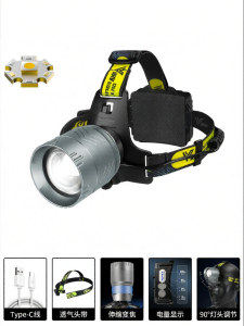 Zoomable Laser Bright Long-range Headlamp