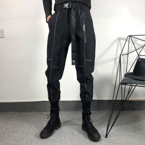 Loose Workwear Sporty Mens Pants Autumn Winter Original Hip Hop Trendy Brand Designer Patchwork Elastic Sweatpants Street Style