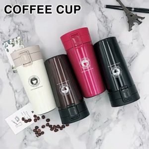 380ml vacuum insulated stainless steel portable coffee cup for office camping and outdoor activities