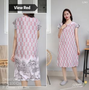 LDO Daster Wanita Lengan Kerut Rayon