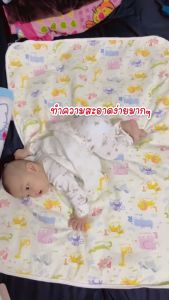 BABY TATTOO ผ้ารองกันปัสสาวะเด็ก แผ่นรองกันเปื้อน ขนาด 70x50CM /110x80CM ผ้าปูรองกันน้ำปัสสาวะ กันน้ำได้ ซักได้  เบบี้ แทททู
