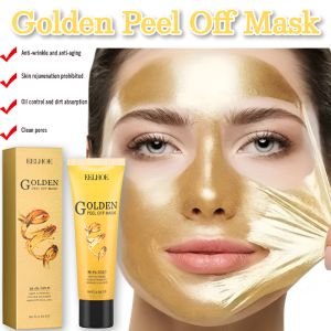 【24K】Gold Rip Off Peeling-Mask For Removes Blackheads Reduces Fine Lines and Cleans Pores