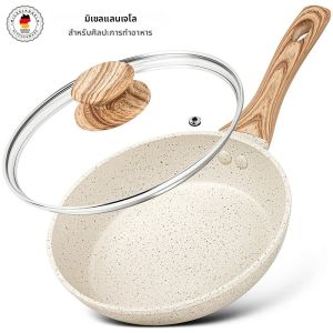 MICHELANGELO 8/10 นิ้วกระทะไม่ติดอเนกประสงค์ไข่เนื้อกระทะพร้อมฝาปิดเตา Universal หม้อเครื่องครัวเตาอบปลอดภัย