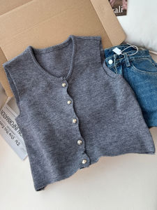QINGNAER | Slimming Sleeveless Knit Vest