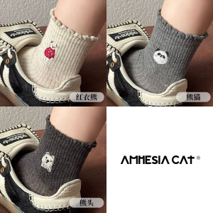 Pure Cotton Lace Socks Womens Lightweight Breathable Summer Thin Embroidered Butterfly Knot Cute Cotton Absorbent Short Socks