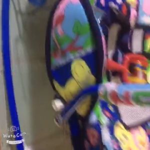 Ghế đa năng làm nhún ăn bột và bập bên có bánh xe và nhiều màu / tặng kèm mùng chụp