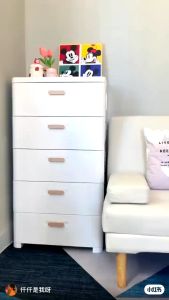 Bedroom Bedside Storage Drawer Cabinet Storage Cabinet Plastic Thickened Drawer Wardrobe Almari Baju Murah 衣櫃