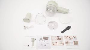 เครื่องบดกระเทียม เครื่องเทศ ที่บดกระเทียม สิ่งประดิษฐ์กระเทียม เครื่องบดสับ ไร้สายแบบใช้มือถือ เครื่องบดกระเทียมไฟฟ้า