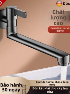 TIANYUWAN | Vòi Nước Lạnh Treo Tường Chống Đông Dài cho Bồn Rửa Chén