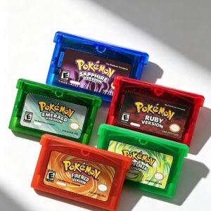 Bandai | ●New Pokem0n GBA Game Card USA/ITA/NOE/FRA/EUR/ESP 32 Bit Video Game Cartridge Series Emerald FireRed LeafGreen Ruby Sapphire