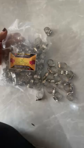 1PACK KLEM SELANG BISON 1/2" INCH STAINLESS STEEL HOSE CLIPS KEPALA BESI - ISI 100 PCS