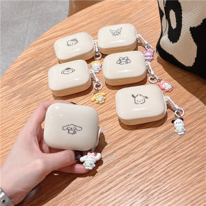 Creamy White Bluetooth Earphone Case Compatible with OnePlus Buds3 Protective Cover Cartoon Creative Headset Storage Box