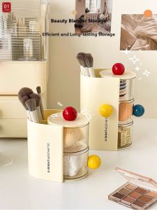 Rotatable Dustproof Cosmetics Organizer