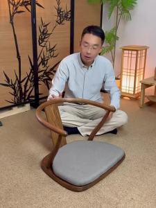 vivTree | Ghế Tatami Không Chân Gỗ Cong