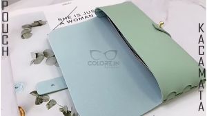 tokomumer POUCH KACAMATA KANCING soft case dompet kacamata kulit P029