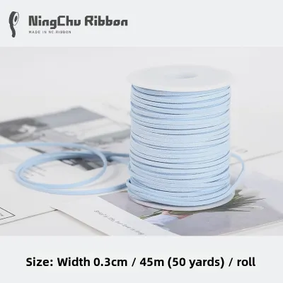 Blue DIY Craft Ribbon Satin Ribbon Material