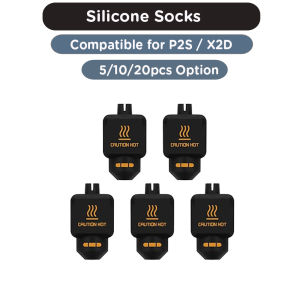 5/10/20 Pack Silicone Socks for Bambu Lab A1 A1 Mini P2S X2D Heating Block Kit Hotend Heat Insulation Case Cover 3D Printer Part