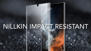 (Mua 1 tặng 1) Tấm dán màn hình curved film full viền 3D cho Samsung Galaxy S23 Ultra hiệu Nillkin Full Glue Screen Protector có độ mỏng chỉ 0.23mm mặt vát cạnh 2.5D ôm sát toàn bộ viền tặng kèm khung tự dán dễ dàng dán tại nhà