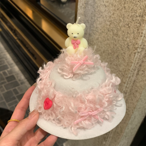 Original Cherry Cream Mini Cake Birthday Hat Hair Clip Atmosphere Sensation Photography Props Hair Accessories Fashionable Hair Ornament