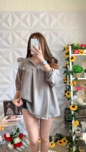 Blouse Ruffle Crinkle Premium
