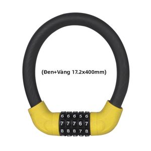 Khóa Cáp Xe Đạp Di Động Nhẹ 22 Inch Kết Hợp 5 Vị Trí Khóa Chữ U Để Đỗ Xe Đạp An Toàn Sắt Dày 068 Inch