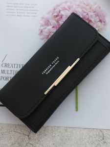 Long Foldable Wallet for Women Large Capacity Multi-Card Slot Fashionable Simple Match All Handbag Money Clip Korean Style