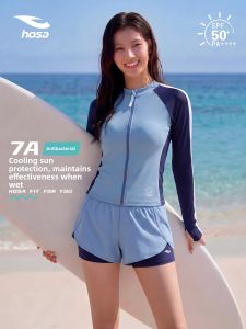 Hosa | Professional Two-Piece Long-Sleeve UV Protection Conservative Womens Swimsuit