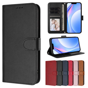 Cổ Điển Đồng Bằng Ví lật vỏ điện thoại Cho Iphone 18 Pro Max 17 Không Khí 16 15 14 13 đựng nhiều bằng da PU khe đựng thẻ Chân Đế Bìa Với khóa nam châm Chống Sốc Ốp bảo vệ
