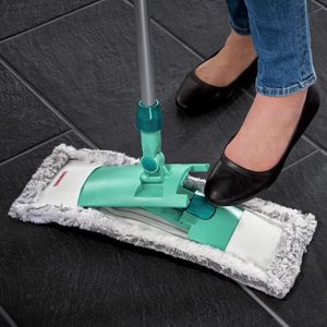 LiKai Wide Flat Mop Head Replaceable Handle Household Cleaning Tool for Tile And Wood Floor Press Type Squeeze Water Mechanism