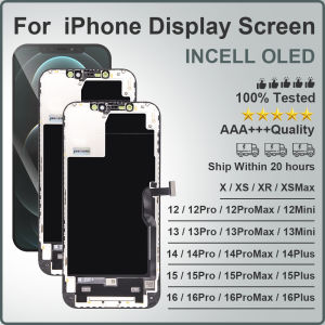 AAA+ OLED For iPhone X XR XS Max Incell For 11 12 13 Pro Max 13 Mini 14 Plus 15 16 LCD Display Screen Touch Digitizer Assembly