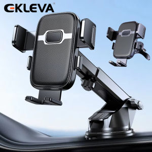 EKLEVA Adjustable Dashboard Car Phone Bracket Super Stable Auto Lock Car Phone Holder Compatible With All Mobile Phone