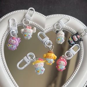 1 บาท⭐️⭐️⭐️️Heabety🎀 พวงกุญแจ พวงกุญแจน่ารัก ชุดนอนน่ารัก Sanrio พวงกุญแจการ์ตูนสาวหัวใจกระเป๋าจี้นักเรียนของขวัญเพื่อนที่ดีที่สุด