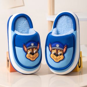 SHIPAILUO | Warm Anti-Slip Cotton Slippers For Children Home Wear Plush Cartoon Design Girls Winter Booties Non-Slip Rubber Sole Kids Size