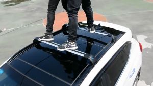 (Heavy Duty/Close Rail) Universal Custom Roof Rack Cross Bar SUV MPV Load 120KG Closed-Rail Cargo Carrier Luggage Bar Aruz AV X90 X70 X50 BMW X1 X3 Mitsubishi Outlander