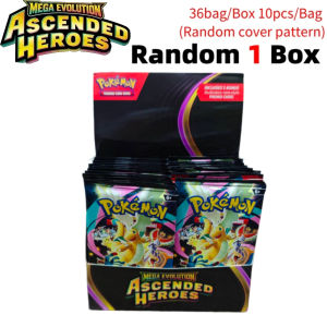Bandai | Pokemon TCG Booster Box Mega Evolution CHAOS RISINC Ascended Heroes English Version Rare Trading Cards for Collection Gift