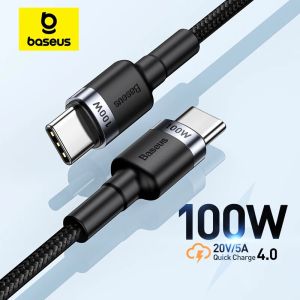 BASEUS | Baseus USB Type C To USB C Cable For iPhone 16 15 100W PD Fast Charging Charger Cord For Macbook Xiaomi Samsung Type-C Cable