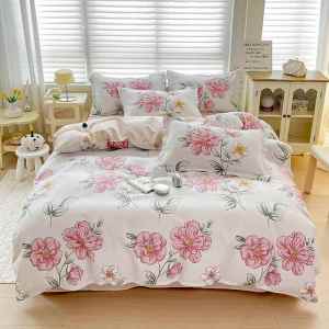 Minimalist Bedding Set Soft Flannel Washed Cotton