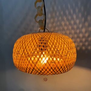 Kap Lampu Gantung Bambu & Dekorasi Cafe