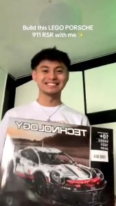 COD Mainan anak model Porsche 911 blok bangunan model blok mainan penyambungan blok bangunan