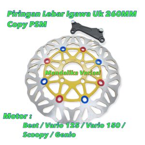 Piringan Cakram Depan Igawa Copy PSM 260mm Beat Scoopy Vario 110 125 150 Genio Spacy