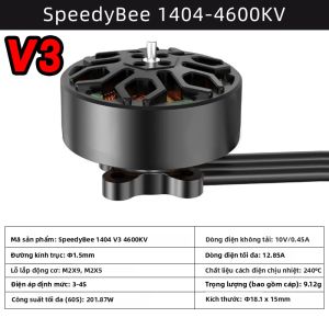 SpeedyBee | Động Cơ FPV 1404 V2 4600KV - Siêu Nhẹ Hiệu Năng Cao Cho Drone 2.5-4 inch